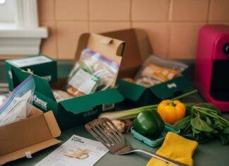Top Meal Kit Delivery Services of 2025 Ranked by Real Users Chaotic Kitchen Counter: Unpacked Meal Kits, Spatula, and a Yellow Sock