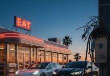 Tesla Model 3 vs Mustang Mach-E: Which Electric Vehicle Wins? Tesla Model 3 vs. Mustang Mach-E: EV Face-Off at a Texas Diner
