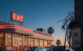 Tesla Model 3 vs Mustang Mach-E: Which Electric Vehicle Wins? Tesla Model 3 vs. Mustang Mach-E: EV Face-Off at a Texas Diner
