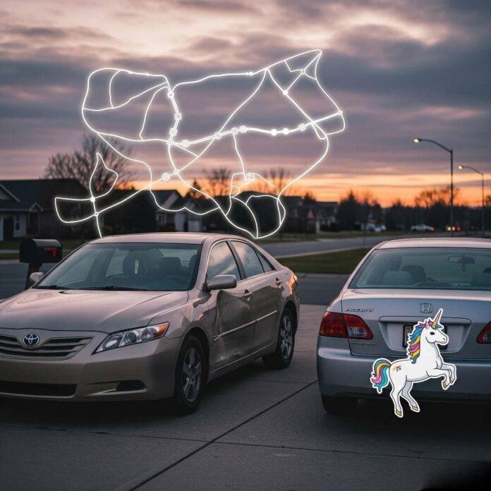 Sedan Showdown: Camry's Mailbox Dent vs. Accord's Unicorn Sticker Sedan Showdown: Camry's Mailbox Dent vs. Accord's Unicorn Sticker