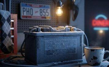 Best Car Battery Brands in 2025 Ranked for Reliability Frosty Car Battery in an Ohio Garage