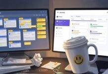 Trello vs Asana: Which Project Management Tool Fits You? Cluttered Desk Organization: Trello vs. Asana