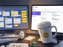 Trello vs Asana: Which Project Management Tool Fits You? Cluttered Desk Organization: Trello vs. Asana