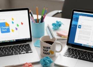 Google Workspace vs Microsoft 365: Which Office Suite Wins in 2025? Chaotic Desk Vibe: High-Res Stock Photo of a Seattle Workspace