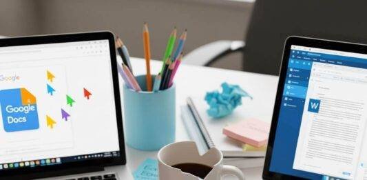 Google Workspace vs Microsoft 365: Which Office Suite Wins in 2025? Chaotic Desk Vibe: High-Res Stock Photo of a Seattle Workspace