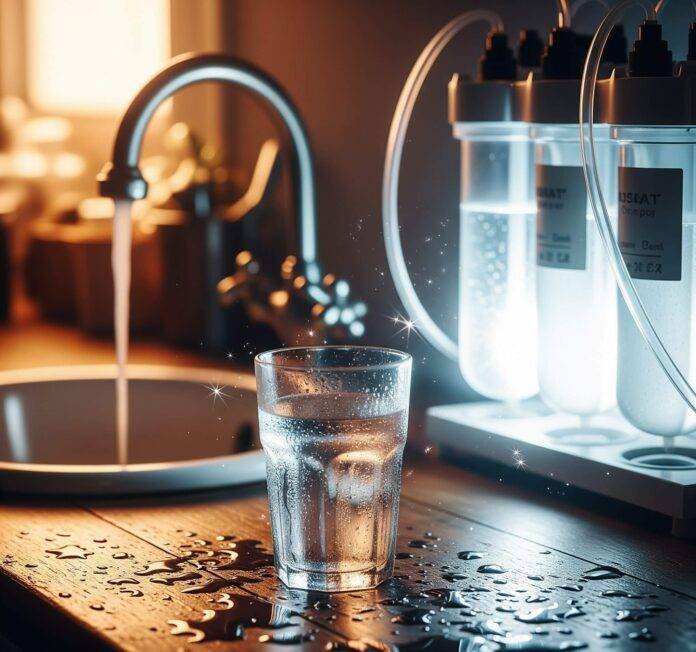 Clean Water Dream: Photorealistic Home Filter & Faucet Scene