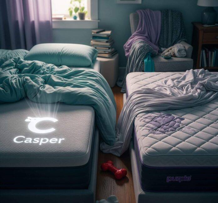 Casper vs. Purple Mattress: A Messy Bedroom Showdown Casper vs. Purple Mattress: A Messy Bedroom Showdown