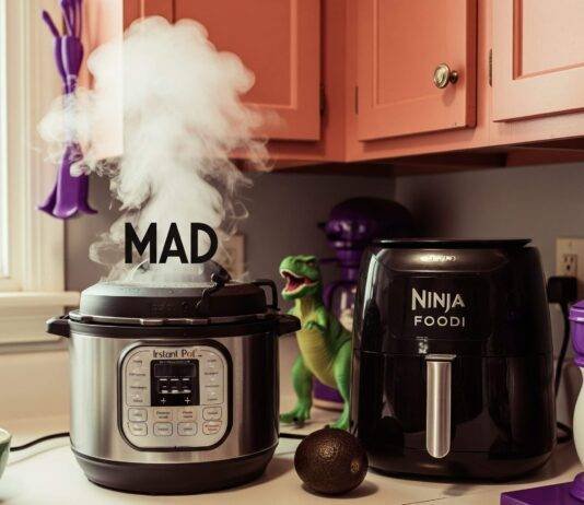 Instant Pot vs Ninja Foodi: Which Multi-Cooker Should You Get? Chaos Kitchen Counter: Instant Pot vs. Ninja Foodi