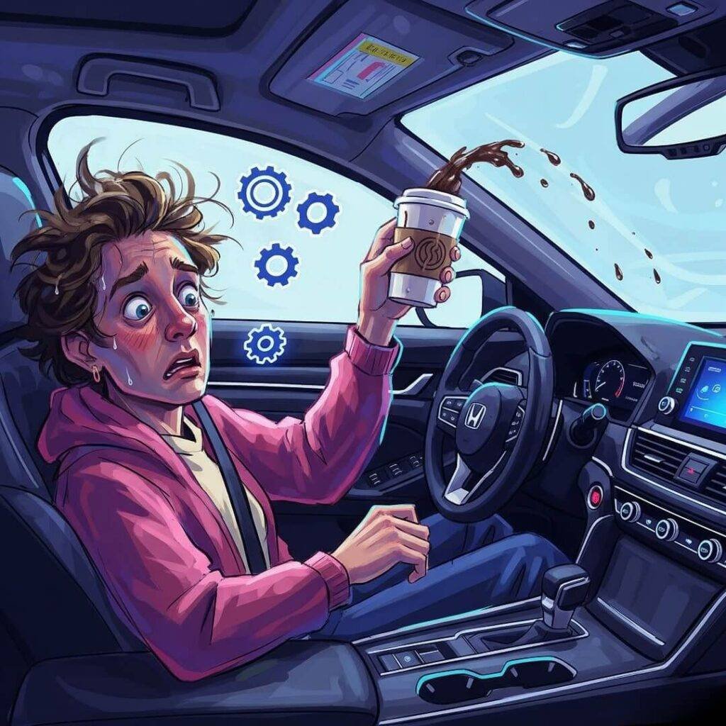 Fumbling with the Honda Accord's dashboard tech
