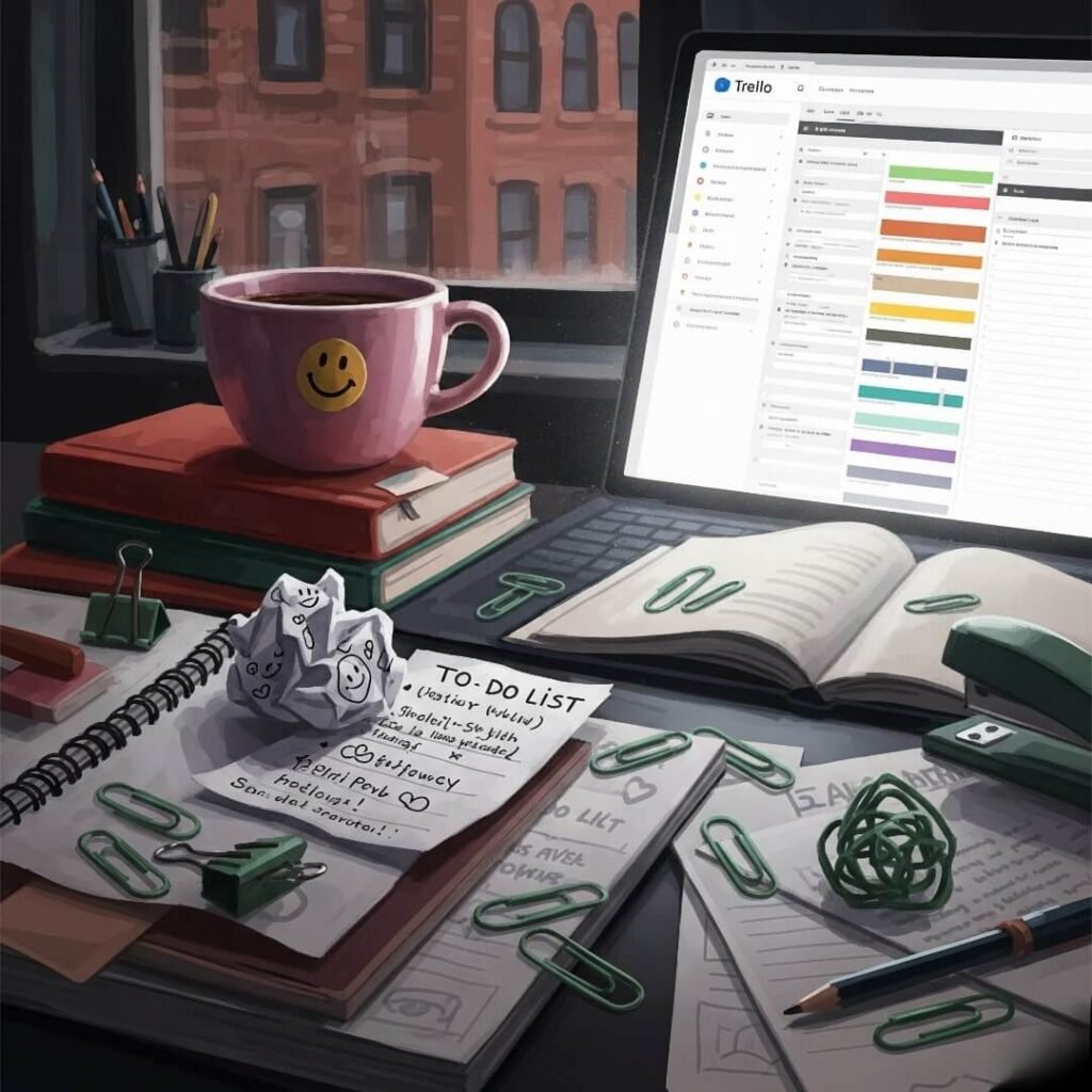 Brooklyn Desk Life: Trello & Coffee