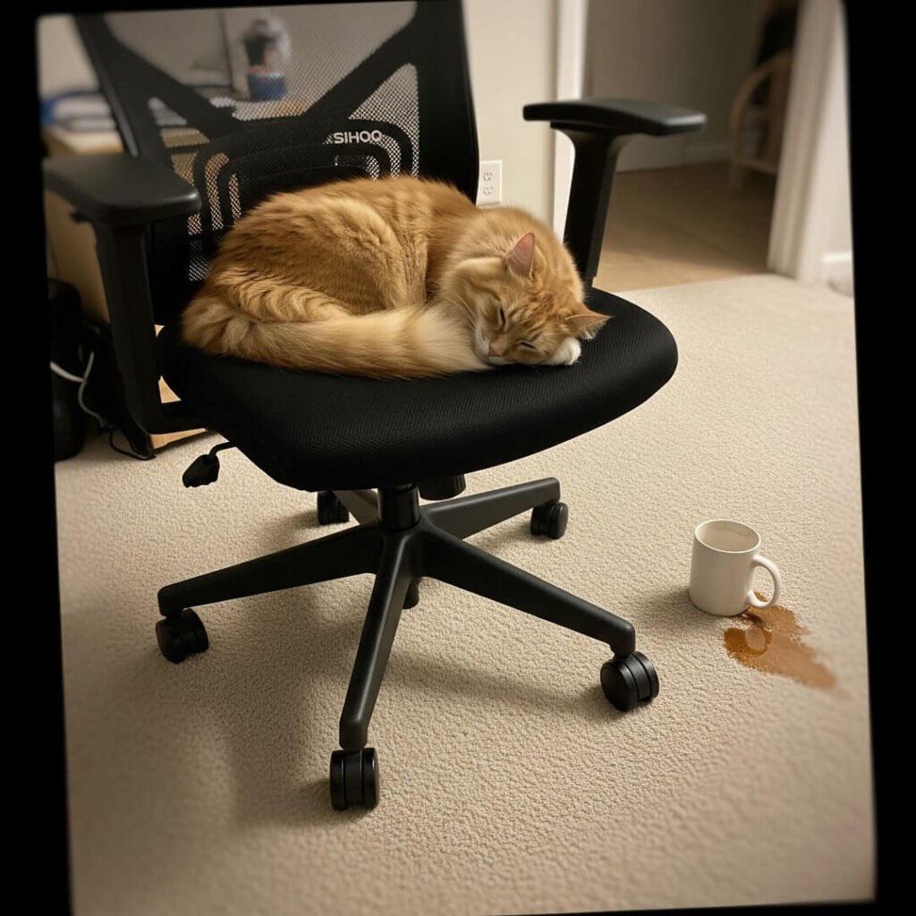 SIHOO M57 Ergonomic Office Chair with Cat