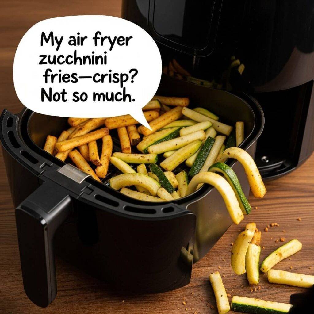 Air Fryer Zucchini Fries: A Soggy Struggle - Not So Crisp