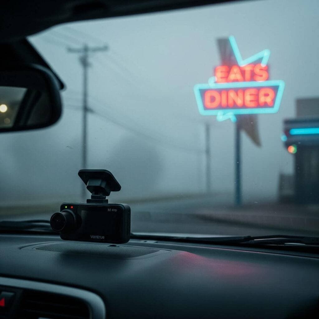 Vantrue N1 Pro: A Late-Night Drive on a Foggy Jersey Road