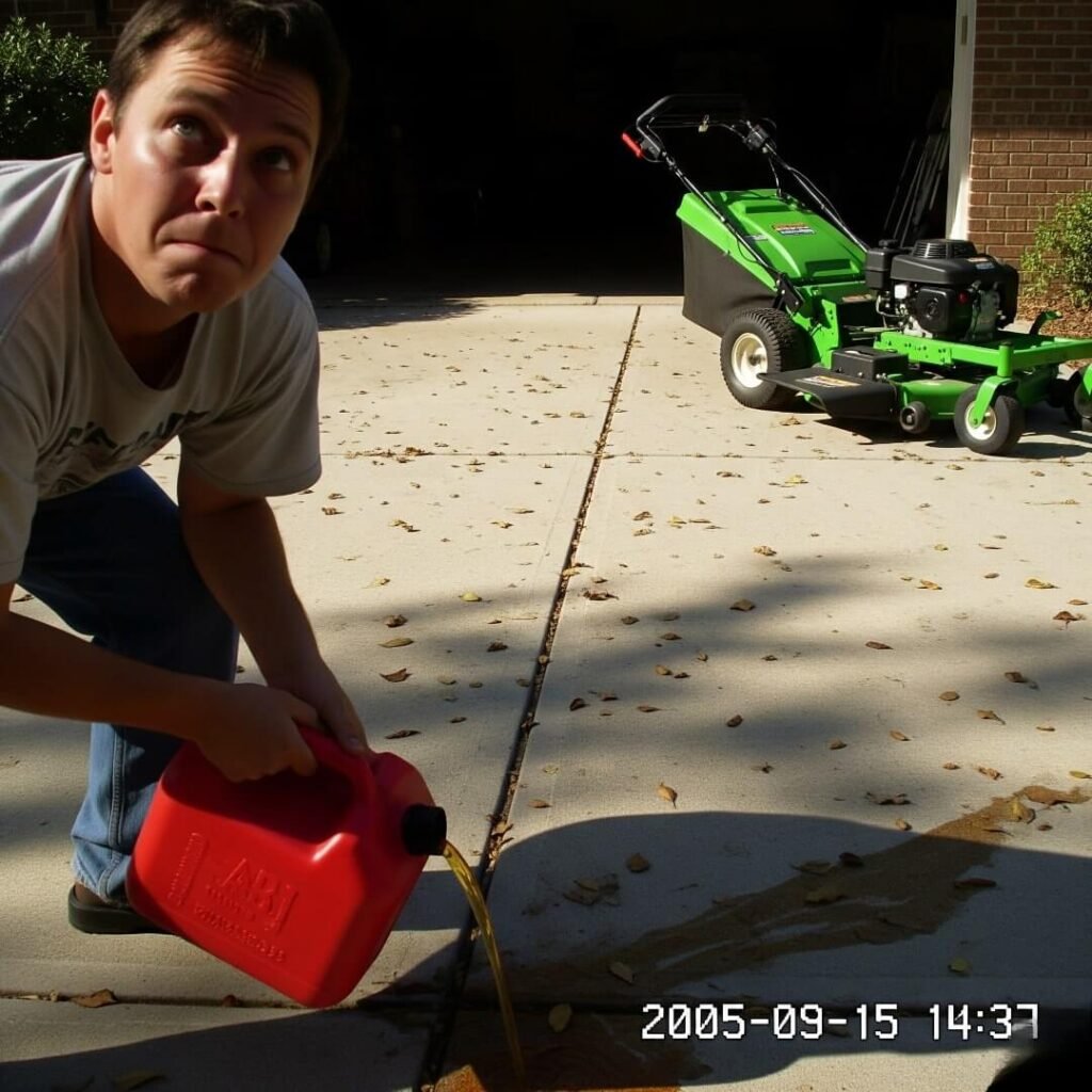 Gas Spill Fiasco: My Mower Misadventure & Why I'm Not a Pro