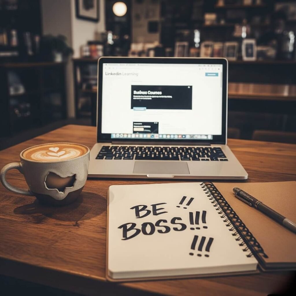 Coffee Shop Grind: Upskilling with LinkedIn Learning