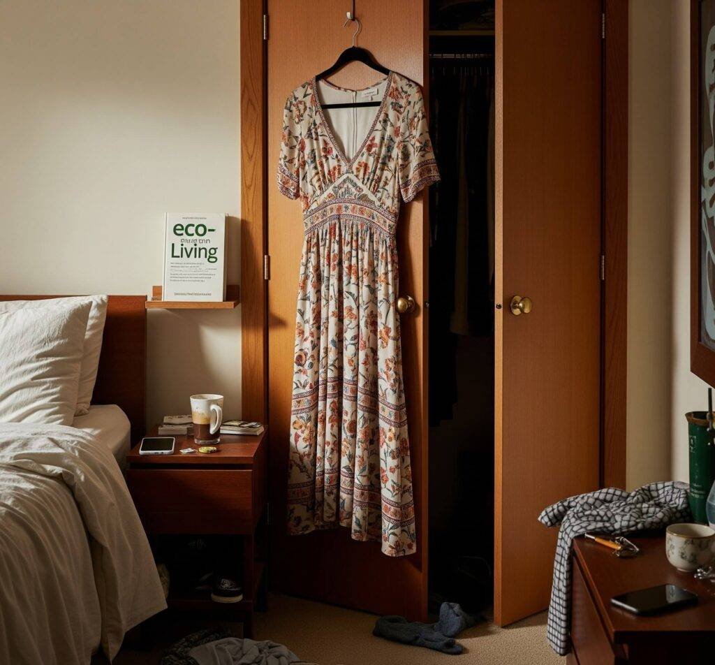 Reformation Dress & Real Life: My Eco-Chic, Messy Bedroom