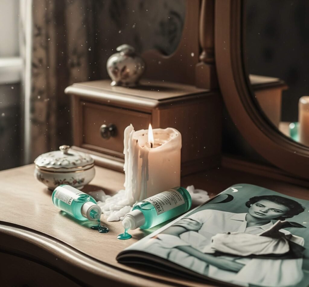 Bittersweet Beauty: A Vintage Vanity Scene