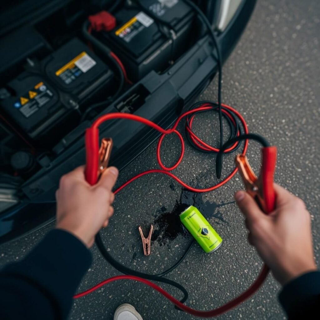 Jump Starter Fails, Energy Drink Spills: A First-Person Tale of Car Trouble