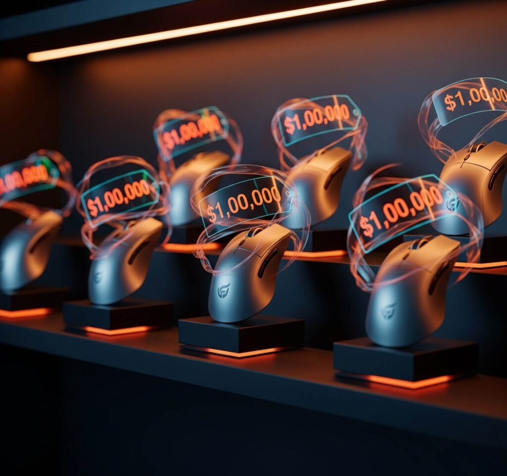 Premium Wireless Gaming Mice as Trophies