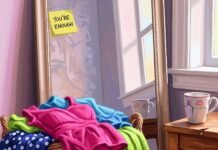 Best Plus-Size Clothing Brands That Celebrate All Bodies A Digital Painting Celebrating Plus-Size Fashion and Body Positivity in a Queens Apartment